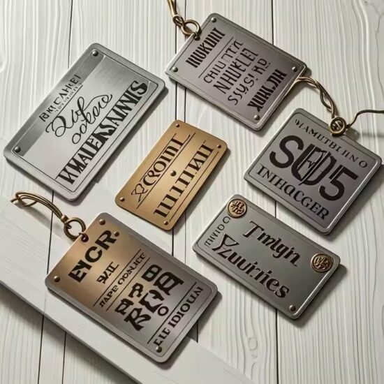 Custom aluminum brand logo metal nameplate