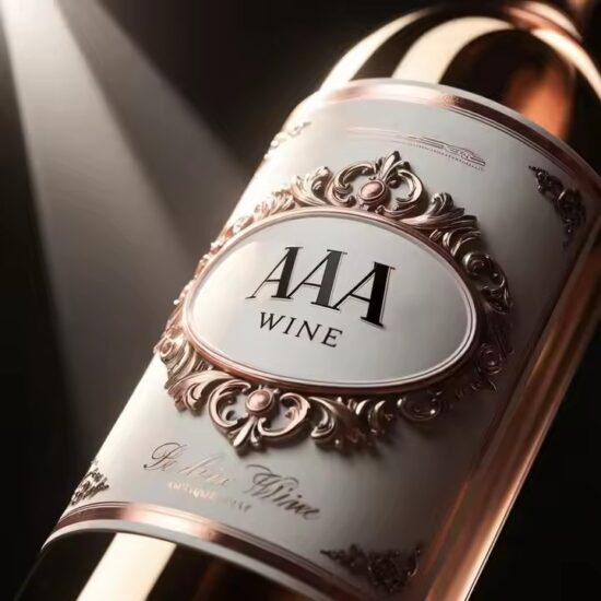 Engraved Durable Metal Label for Custom Champagne Bottles