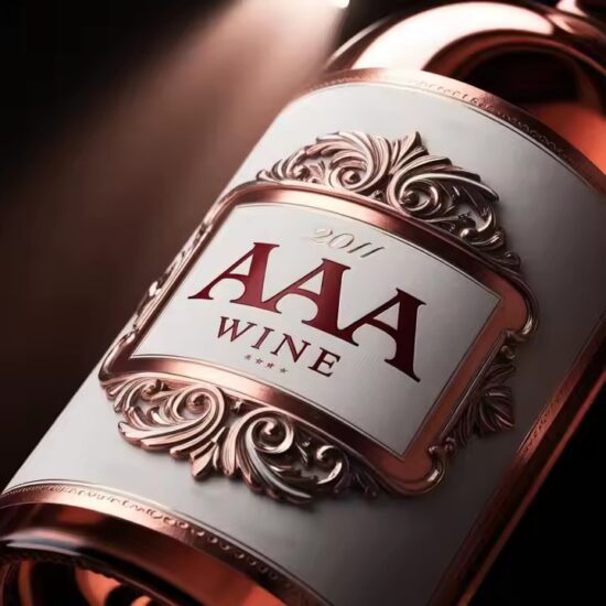 Engraved Durable Metal Label for Custom Champagne Bottles