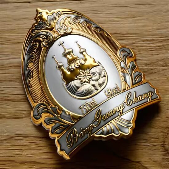 High-Quality Custom Embossed Metal Wine Label for Premium Bottles