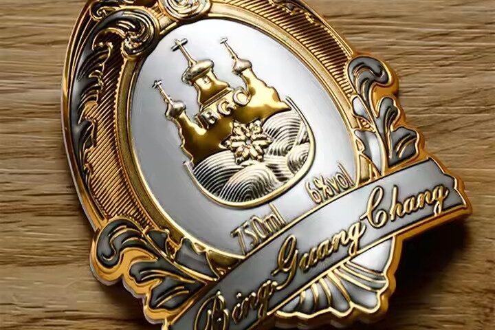 High-Quality Custom Embossed Metal Wine Label for Premium Bottles