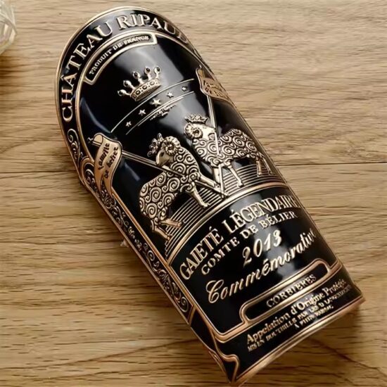 High-Quality Custom Embossed Metal Wine Label for Premium Bottles