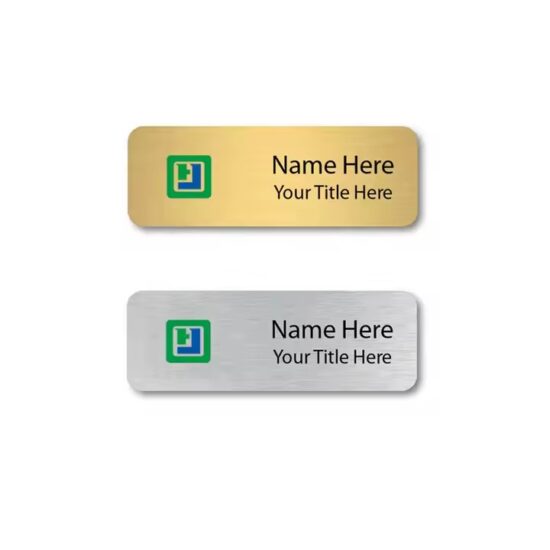 Personalized Employee Metal Name Plate with Custom Engraving