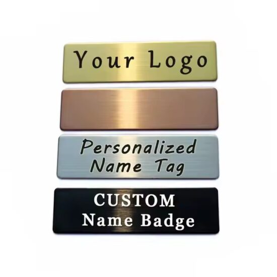 Personalized Employee Metal Name Plate with Custom Engraving
