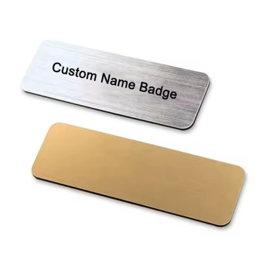 Personalized Employee Metal Name Plate with Custom Engraving