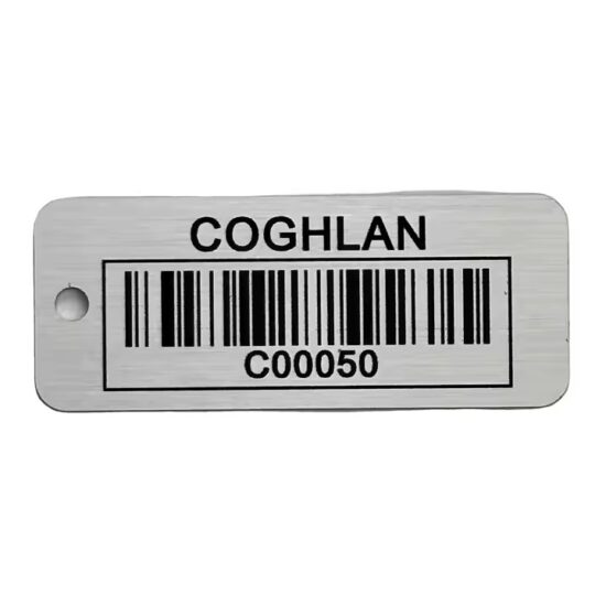 Factory supply aluminum barcode metal tags for inventory and asset tracking