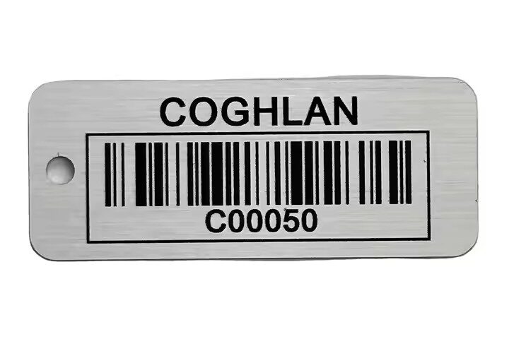 Factory supply aluminum barcode metal tags for inventory and asset tracking