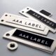 Stainless steel durable nameplate for equipment and consumer products