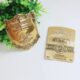 Gold embossed adhesive aluminum wine label for premium wine bottles