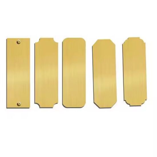 Blank Stainless Steel Metal Nameplate for Industrial Use