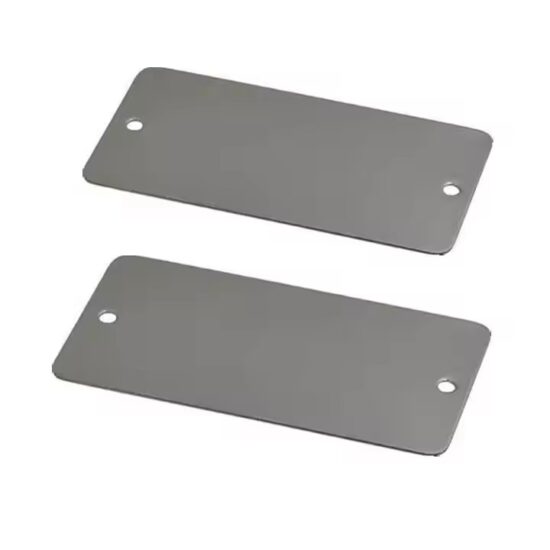 Blank Stainless Steel Metal Nameplate for Industrial Use