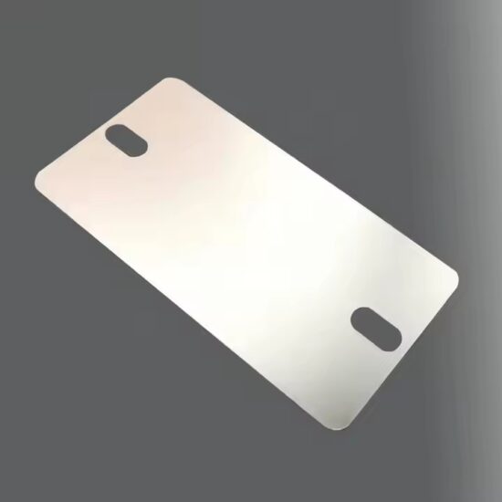 Custom engraved industrial metal nameplate for machinery or equipment