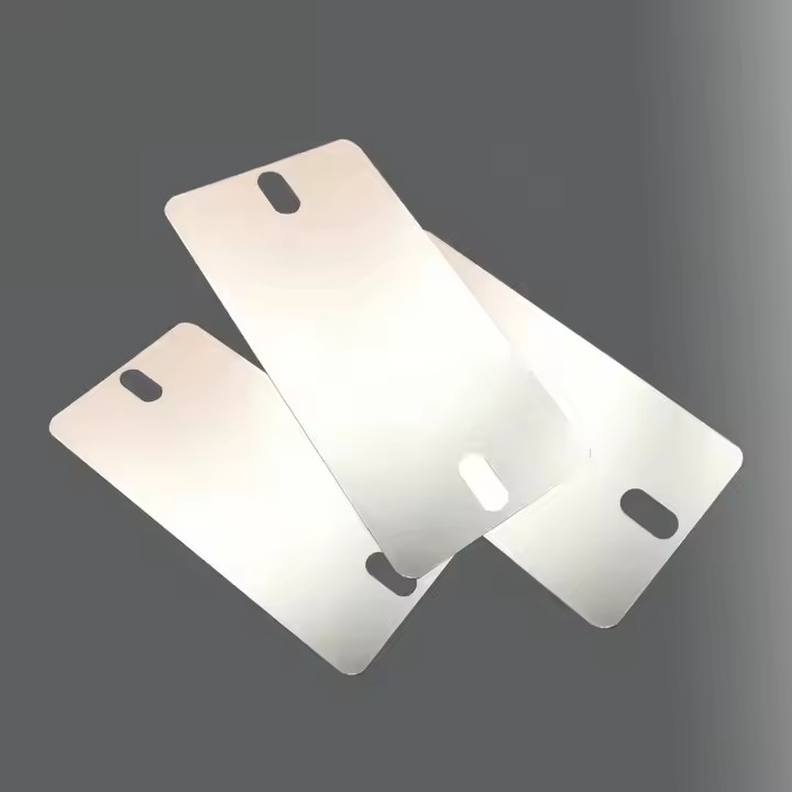 Custom engraved industrial metal nameplate for machinery or equipment