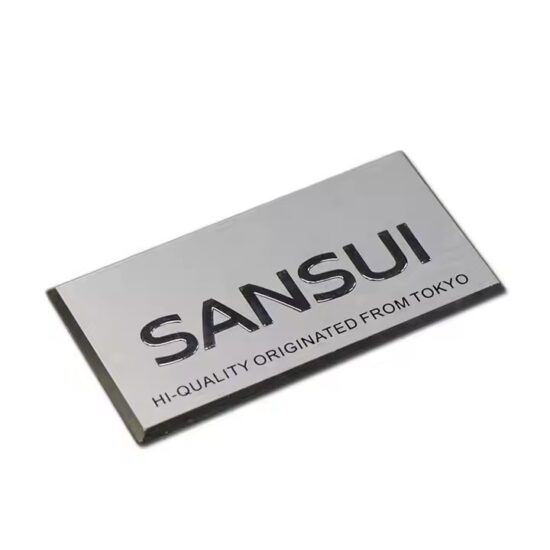 Custom Engraved Stainless Steel Logo Identification Metal Nameplate