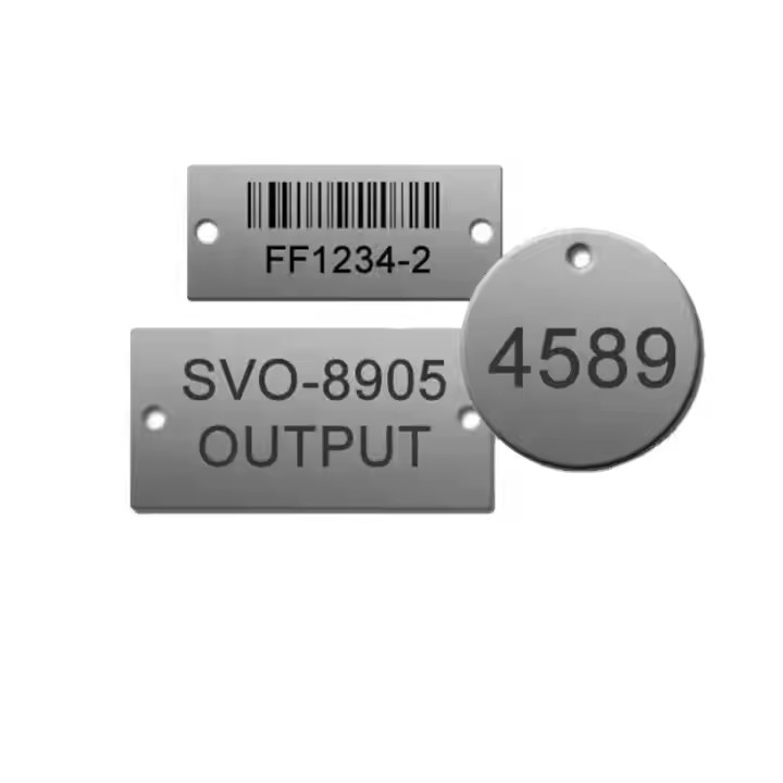 Custom Laser Engraved Metal Labels for Industrial and Branding Use