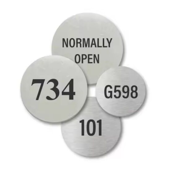 Custom Laser Engraved Metal Labels for Industrial and Branding Use