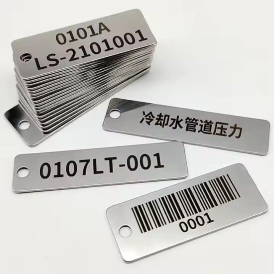 Custom Metal Labels for Pipe and Valve Identification

