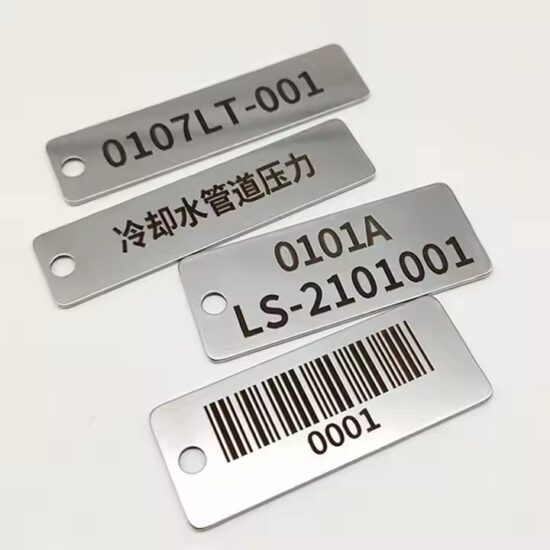 Custom Metal Labels for Pipe and Valve Identification

