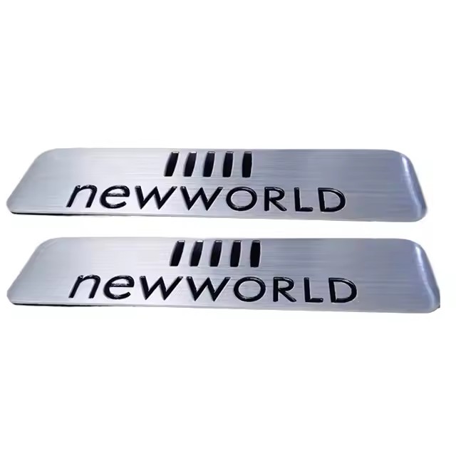 Custom Brushed Stainless Steel Metal Labels for Equipment
