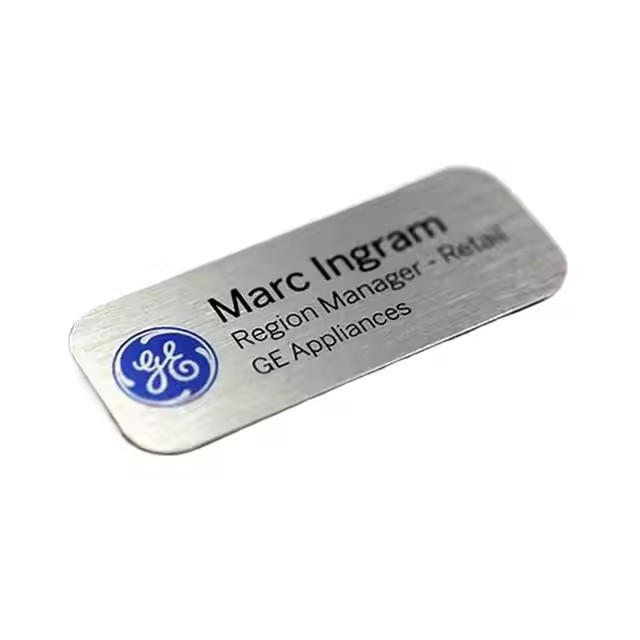 Custom Brushed Stainless Steel Metal Labels for Equipment