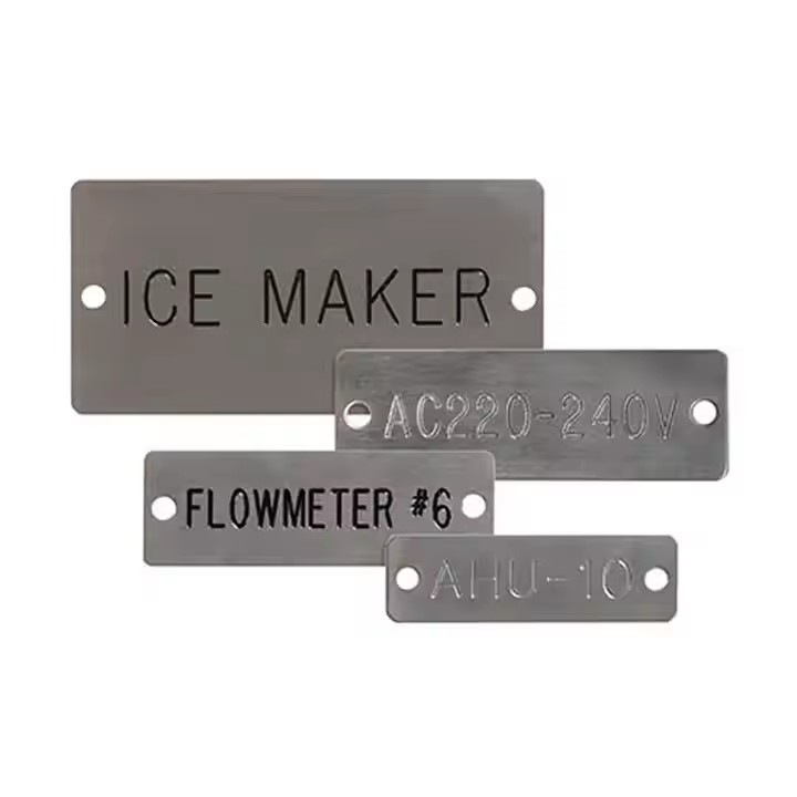 Custom Stainless Steel Machine Metal Labels for Equipment
