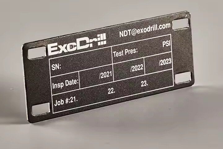 Custom Laser Engraved Industrial Metal Labels