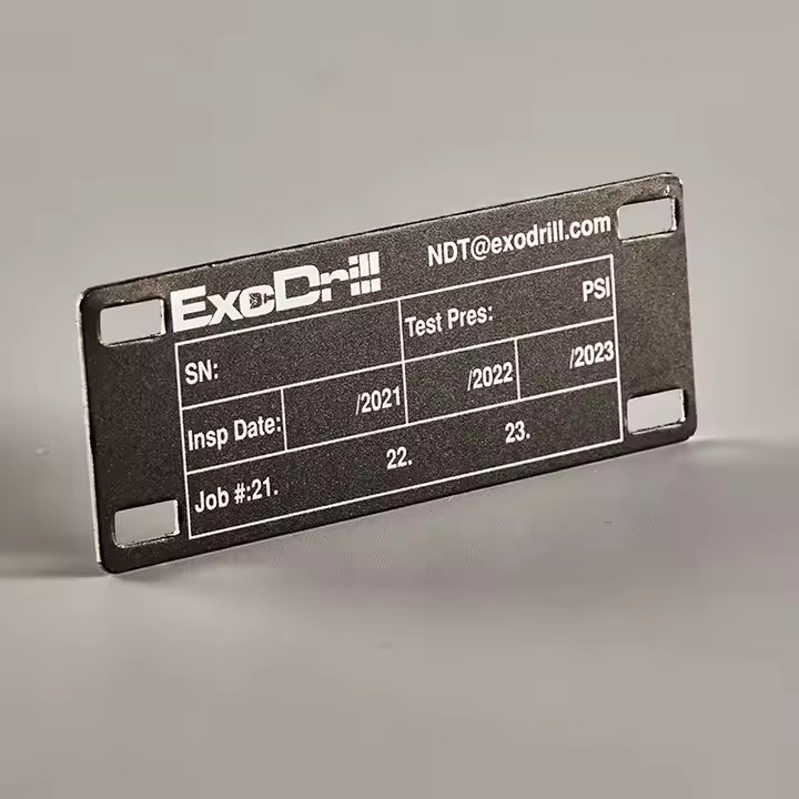 Custom Laser Engraved Industrial Metal Labels