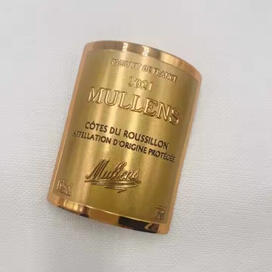 Custom Waterproof Metal Wine Label for Bottles