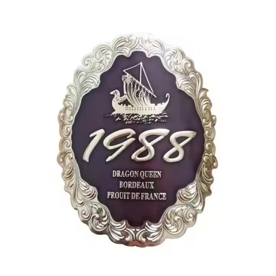 Custom Waterproof Metal Wine Label for Bottles