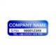 Custom aluminum barcode metal asset tags with adhesive or hole mounting