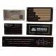 Custom printed and engraved metal nameplate for equipment
