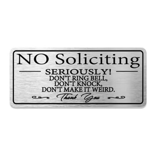 Custom machine engraved metal nameplate with serial number