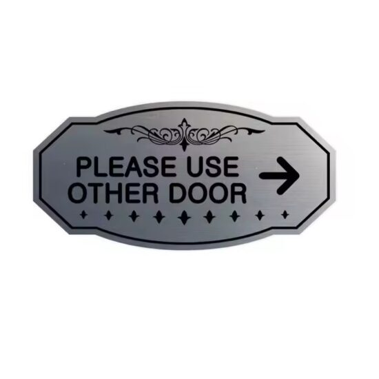 Custom machine engraved metal nameplate with serial number