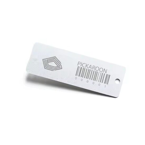 Custom waterproof metal barcode tags with etched serial numbers