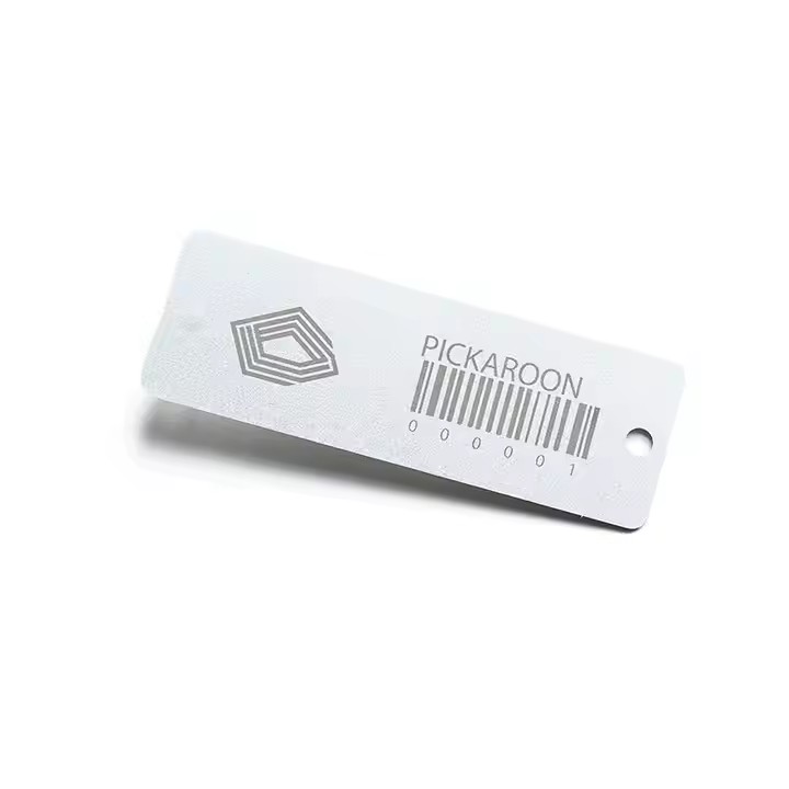 Custom waterproof metal barcode tags with etched serial numbers