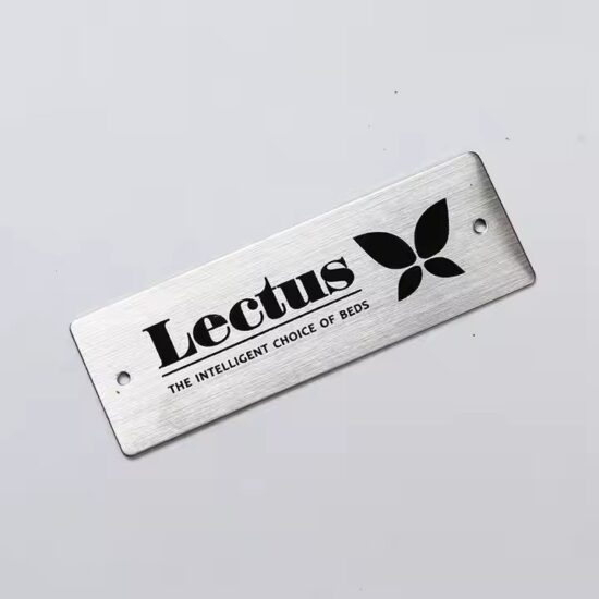 High-quality custom printed metal nameplate for industrial equipment