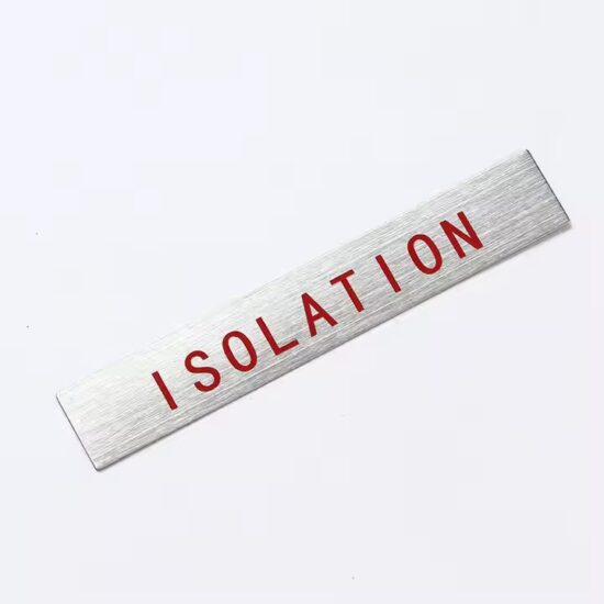 High-quality custom printed metal nameplate for industrial equipment