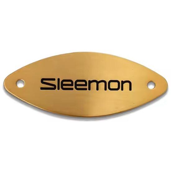 Custom stainless steel engraved logo metal nameplate