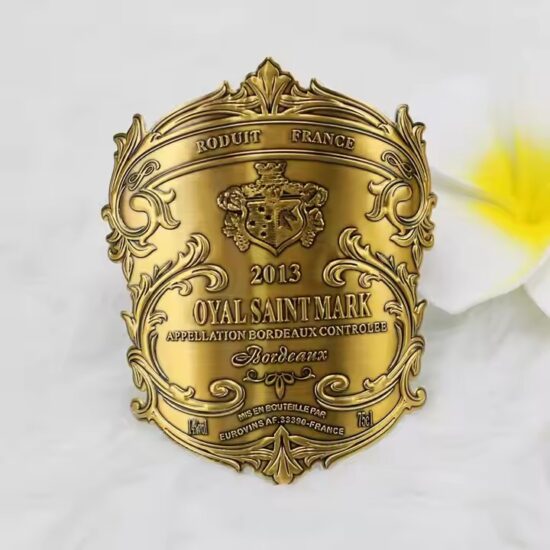 Luxury Custom Aluminum Wine Label Manufacturer for Premium Bottles