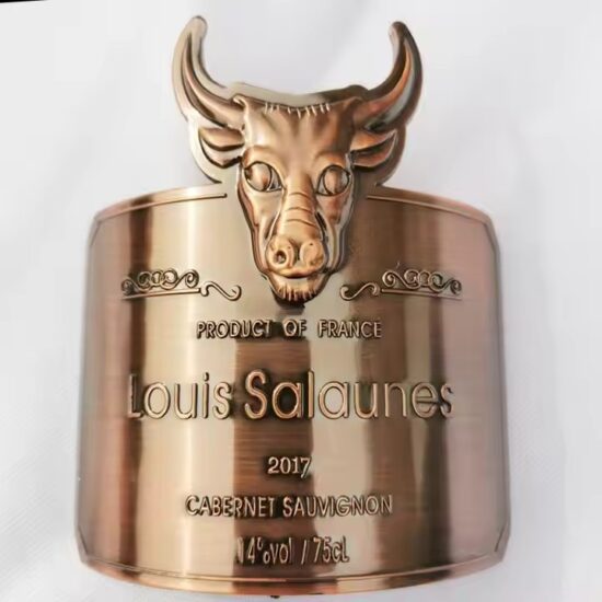 Luxury Custom Aluminum Wine Label Manufacturer for Premium Bottles