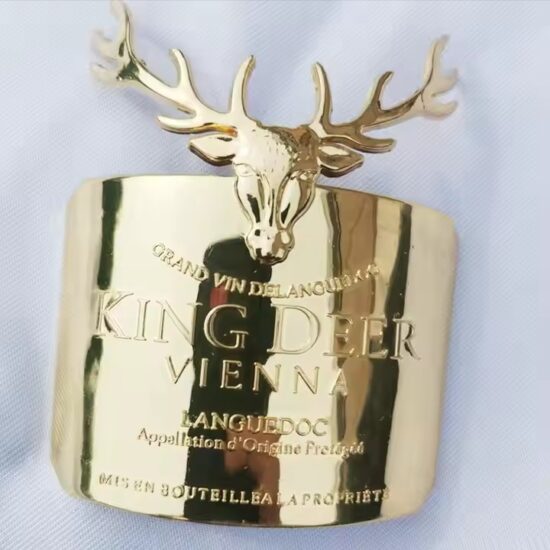 Luxury Custom Aluminum Wine Label Manufacturer for Premium Bottles