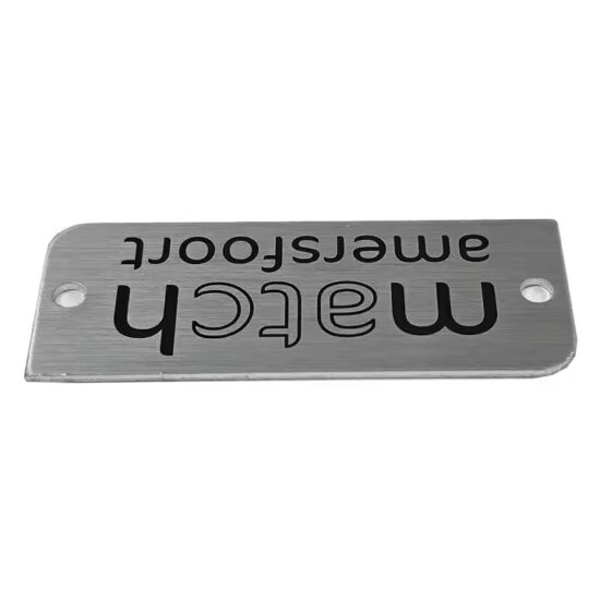 Custom Aluminum Metal Labels for Industrial Branding