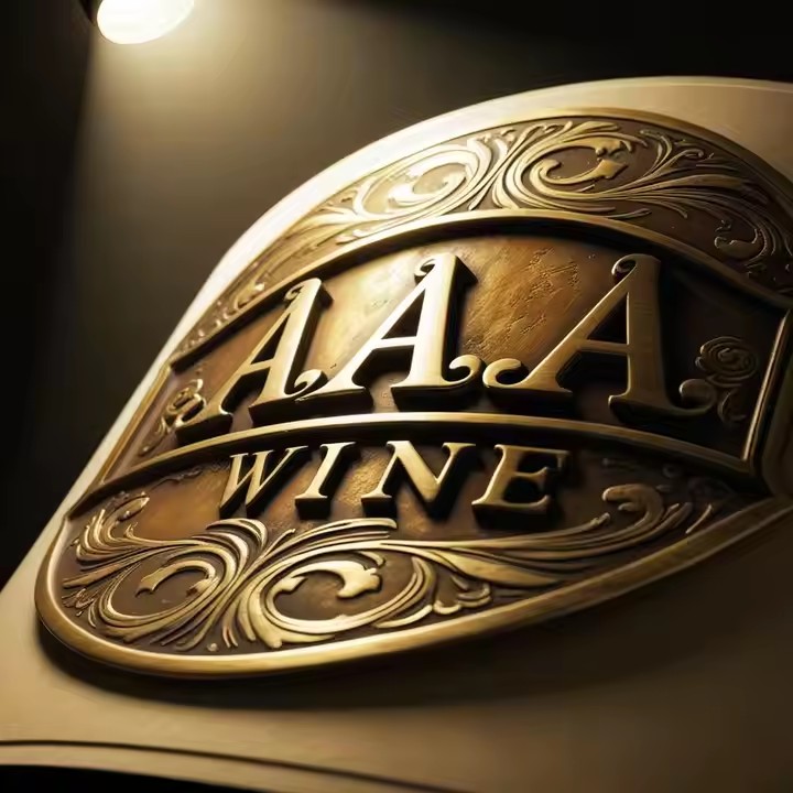 Custom Durable Waterproof Metal Wine Label with Embossed Luxury Design