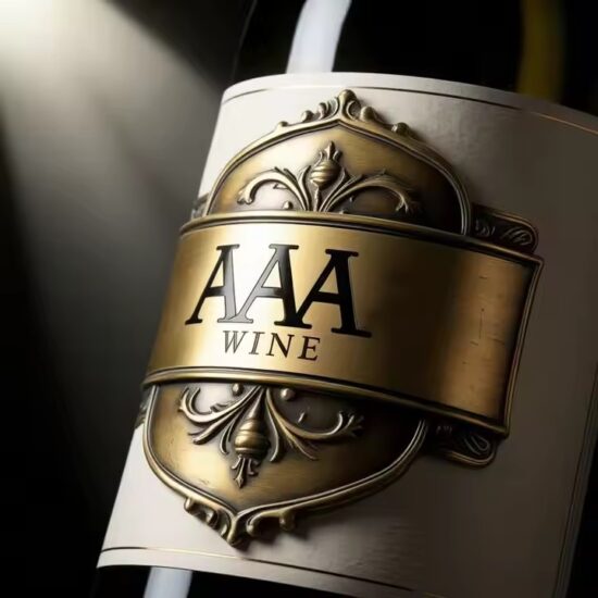 Custom Durable Waterproof Metal Wine Label with Embossed Luxury Design