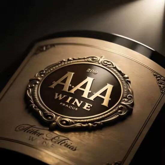 Custom Durable Waterproof Metal Wine Label with Embossed Luxury Design