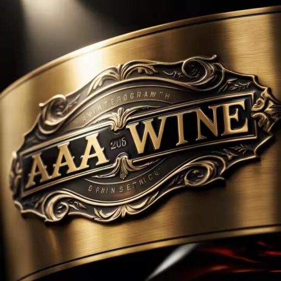 Custom Durable Waterproof Metal Wine Label with Embossed Luxury Design