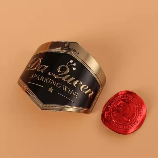 Custom Premium 3D Aluminum Wine Label with Embossed Design