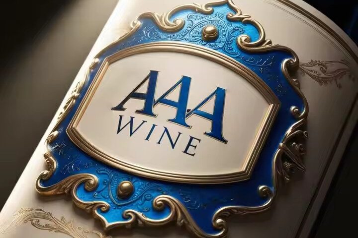 Custom Self-Adhesive Metal Wine Label with Logo – Waterproof & Embossed