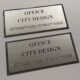 Custom Stainless Steel Office Name Plate with Laser Engraving