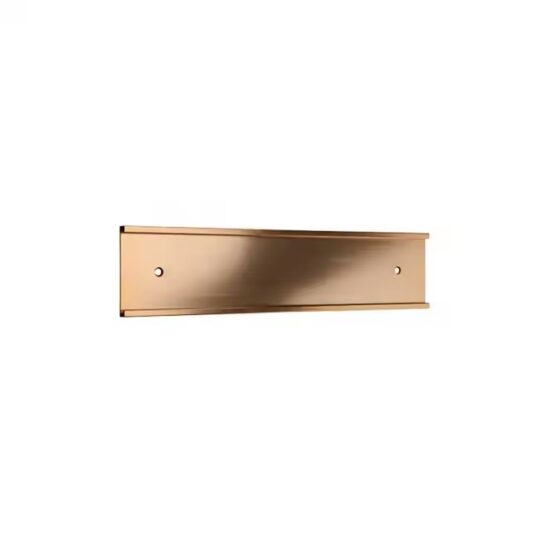 Custom engraved wall metal nameplate with company logo and name